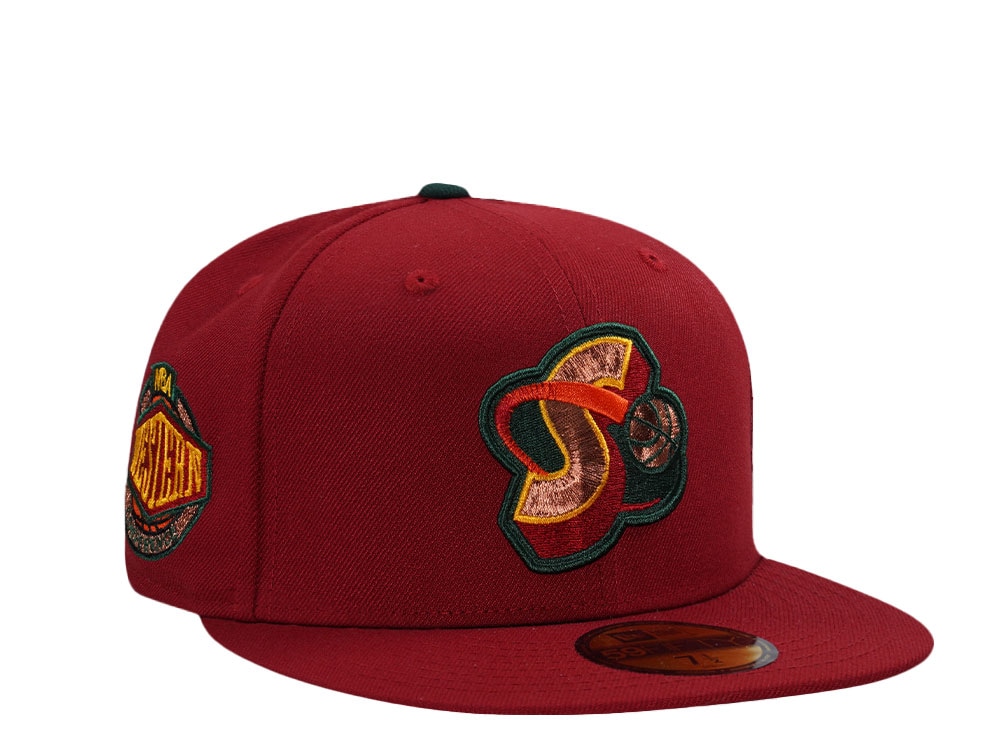New Era Seattle Supersonics Western Conference Red Prime Edition 59Fifty Fitted Gorra
