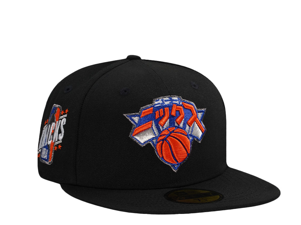 New Era New York Knicks Katakana Script Metallic Black Edition 59Fifty Fitted Gorra
