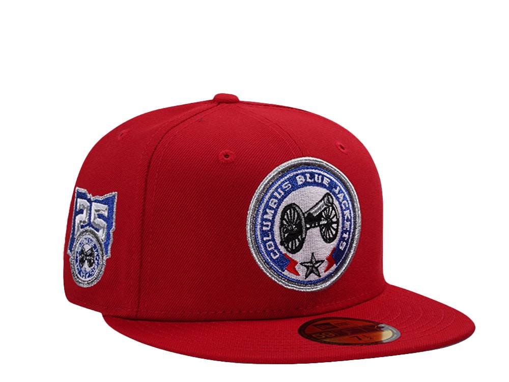 New Era Columbus Blue Jackets 20th Anniversary Scarlet Prime Edition 59Fifty Fitted Gorra