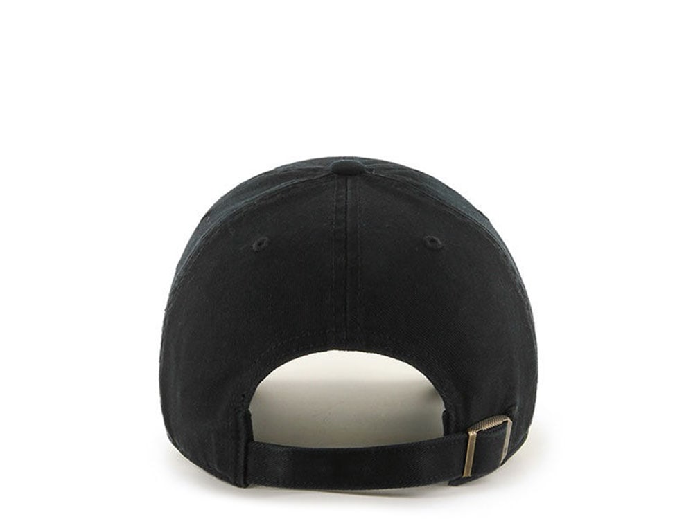 47Brand Boston Red Sox Clean Up All Black Strapback Gorra