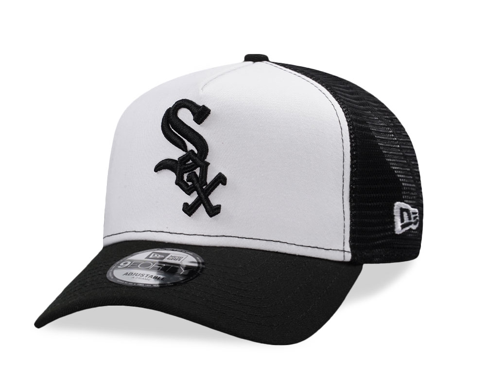 New Era Chicago White Sox White Classic Edition 9Forty A Frame Trucker Snapback Gorra