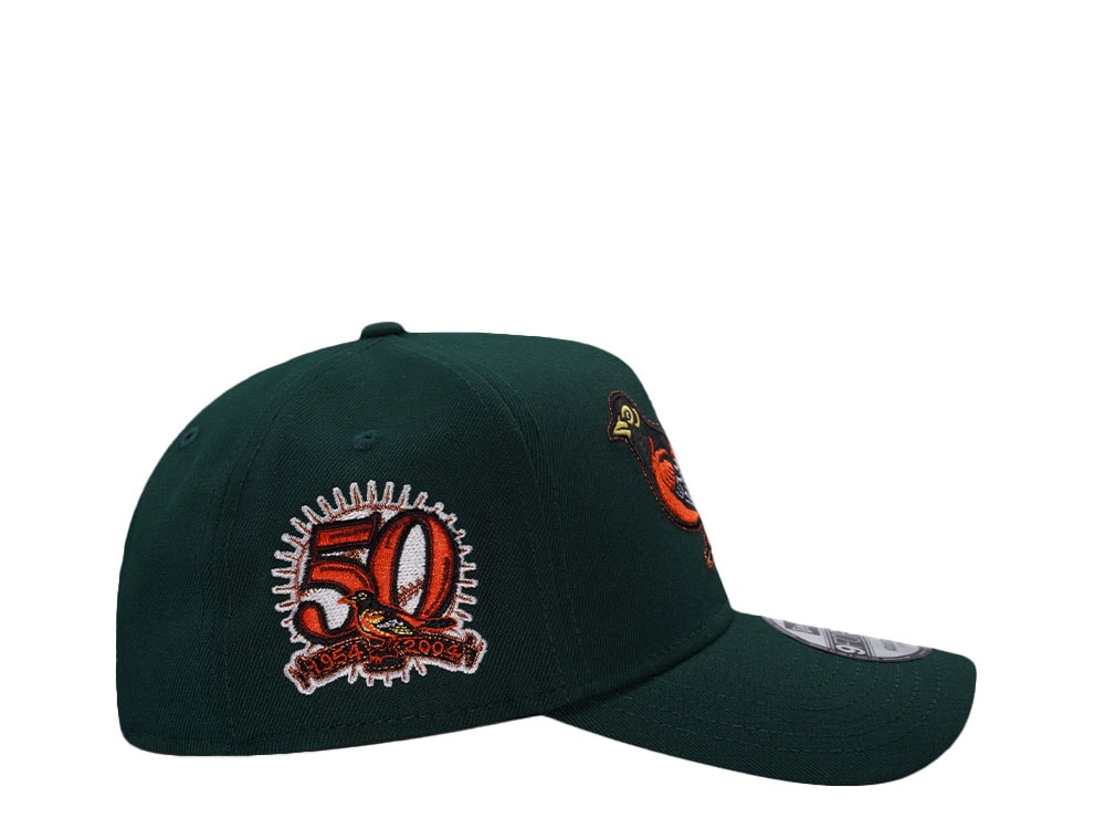 New Era Baltimore Orioles 50th Anniversary Dark Green 9Forty A Frame Snapback Gorra