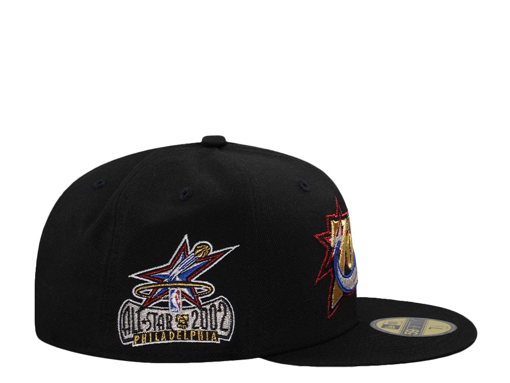 New Era Philadelphia 76ers All Star Game 2002 Black Prime Edition 59Fifty Fitted Gorra