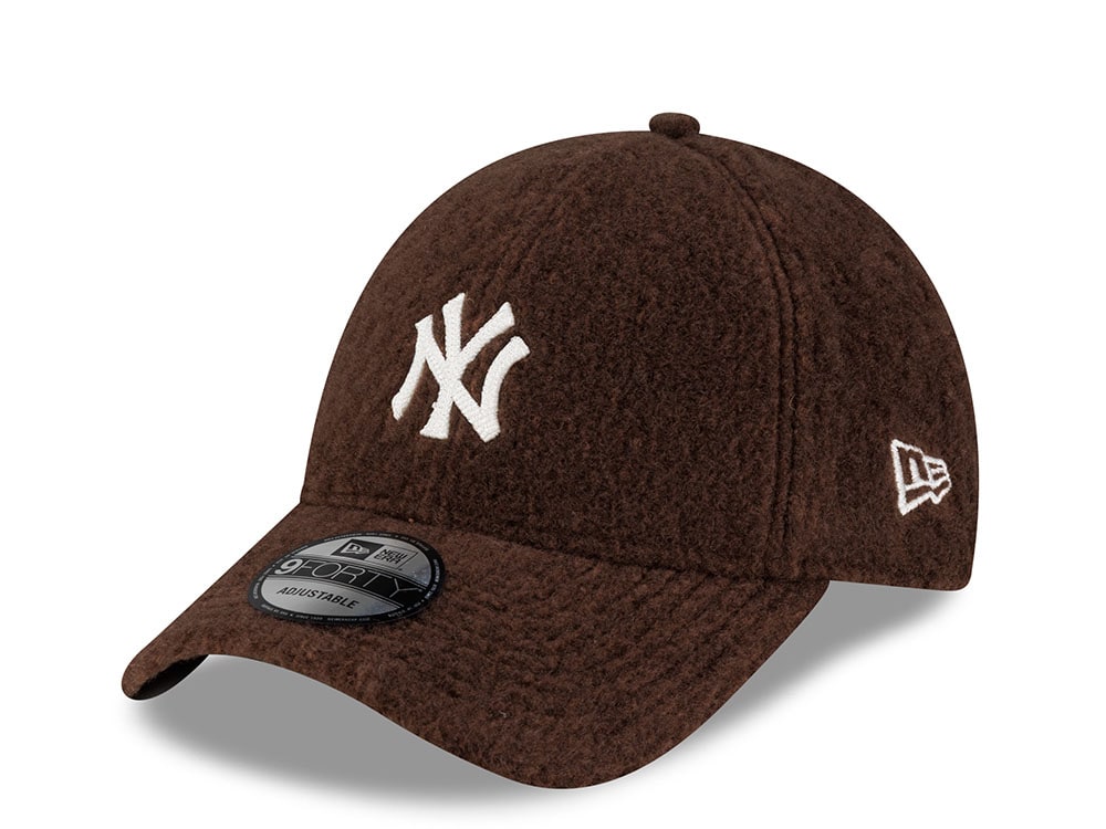 New Era New York Yankees Winter Borg Brown Prime Edition 9Forty Adjustable Gorra
