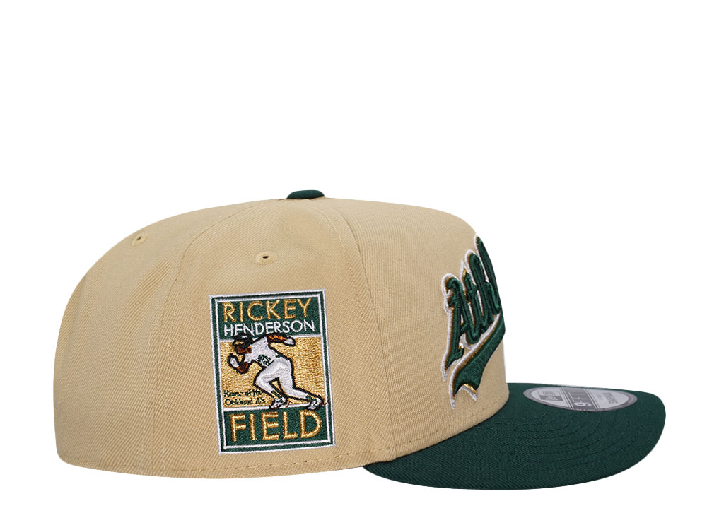 New Era Oakland Athletics Vegas Gold Two Tone 9Fifty A Frame Snapback Gorra
