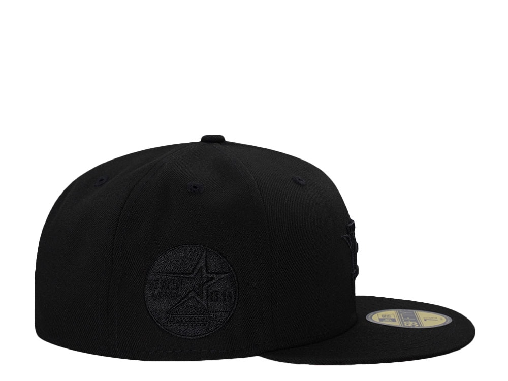 New Era Houston Astros 35th Anniversary Blackout Red Edition 59Fifty Fitted Gorra