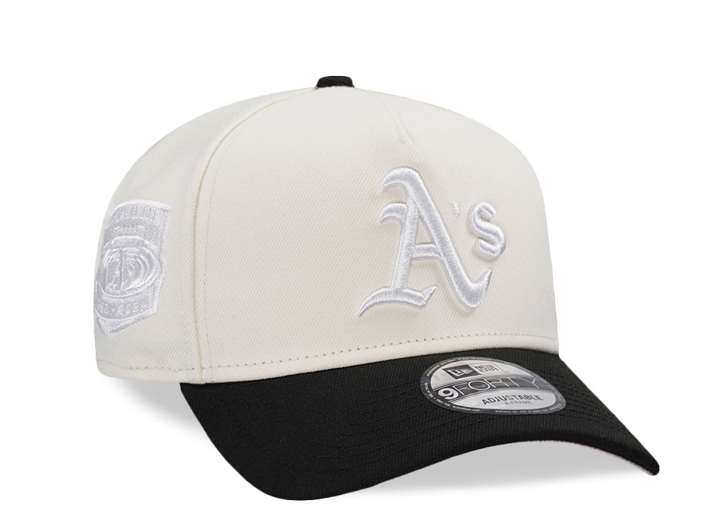 New Era Oakland Athletics Coliseum White Out Pink Two Tone Edition 9Forty A Frame Snapback Gorra