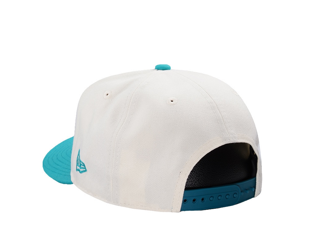 New Era Miami Dolphins 50th Anniversary Chrome Two Tone Edition 9Fifty A Frame Snapback Gorra