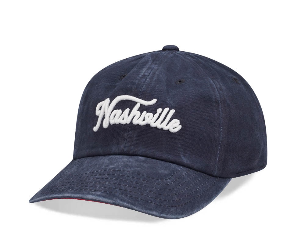American Needle Nashville New Raglin Navy Vintage Casual Strapback Gorra