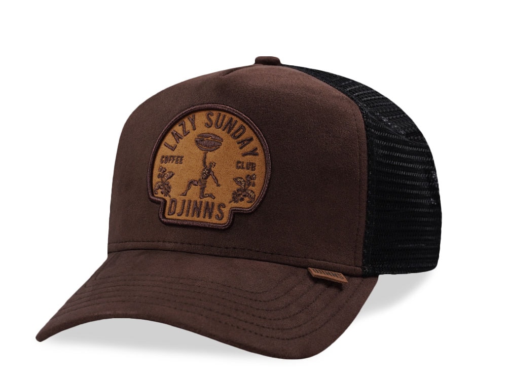 Djinns HFT Lazy Sunday Coffee Club Brown Trucker Snapback Gorra