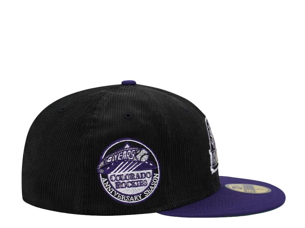 New Era Colorado Rockies 10th Anniversary Throwback Two Tone Corduroy Edition 59Fifty Fitted Gorra