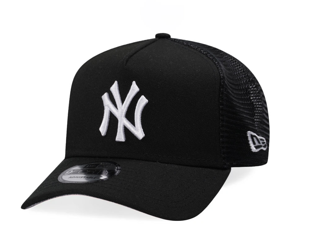 New Era New York Yankees Black Classic Trucker A Frame 9Forty Snapback Gorra