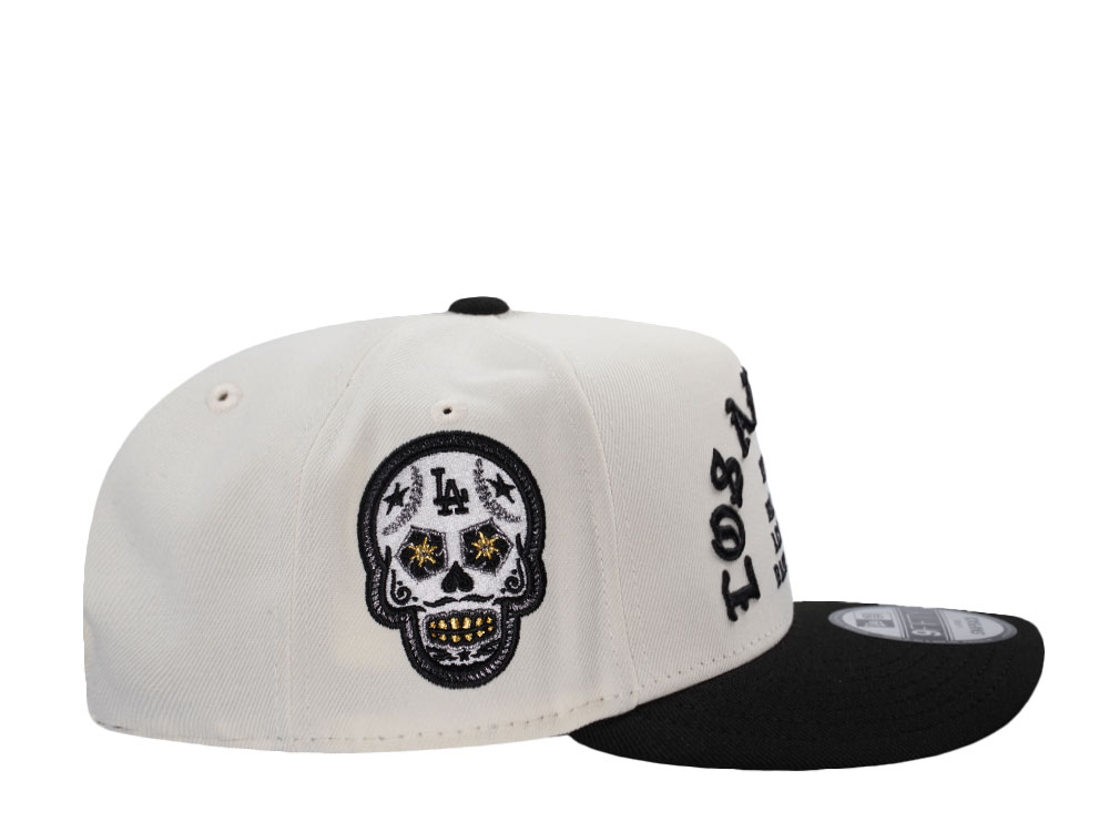 New Era Los Angeles Dodgers Skull Chrome Two Tone Edition 9Fifty A Frame Snapback Gorra
