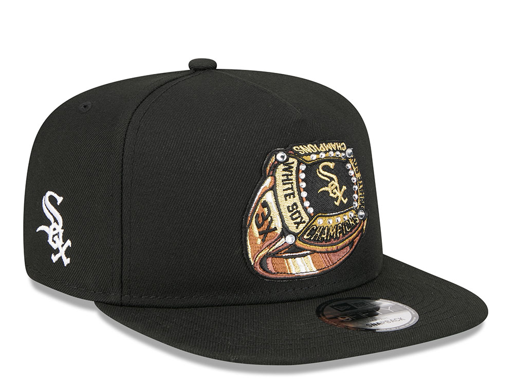 New Era Chicago White Sox Championship Ring Black Edition 9Fifty A Frame Snapback Gorra