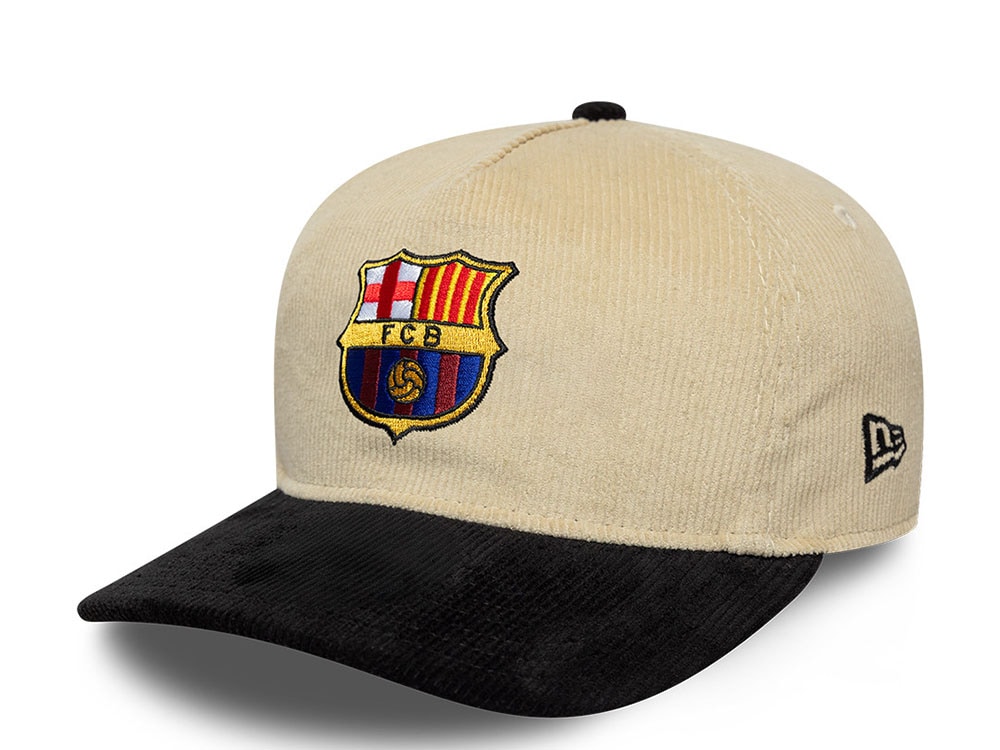 New Era Fc Barcelona Corduroy Beige Edition 19Twenty Snapback Gorra