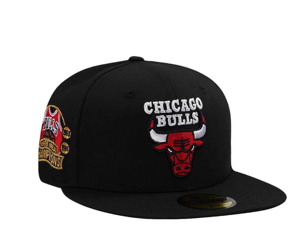 New Era Chicago Bulls NBA Champions 1996 Black Edition 59Fifty Fitted Gorra