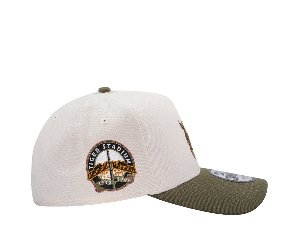 New Era Detroit Tigers Stadium Series Cream Two Tone Edition 9Forty A Frame Snapback Gorra
