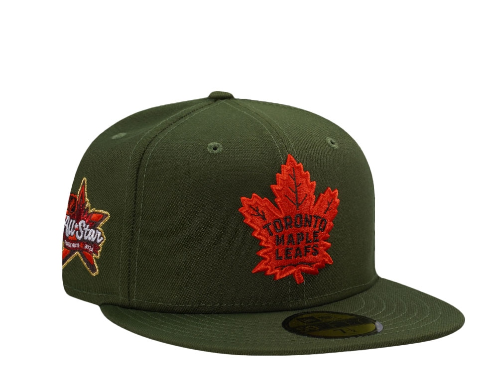 New Era Toronto Maple Leafs All Star Game 2024 Olive Edition 59Fifty Fitted Gorra