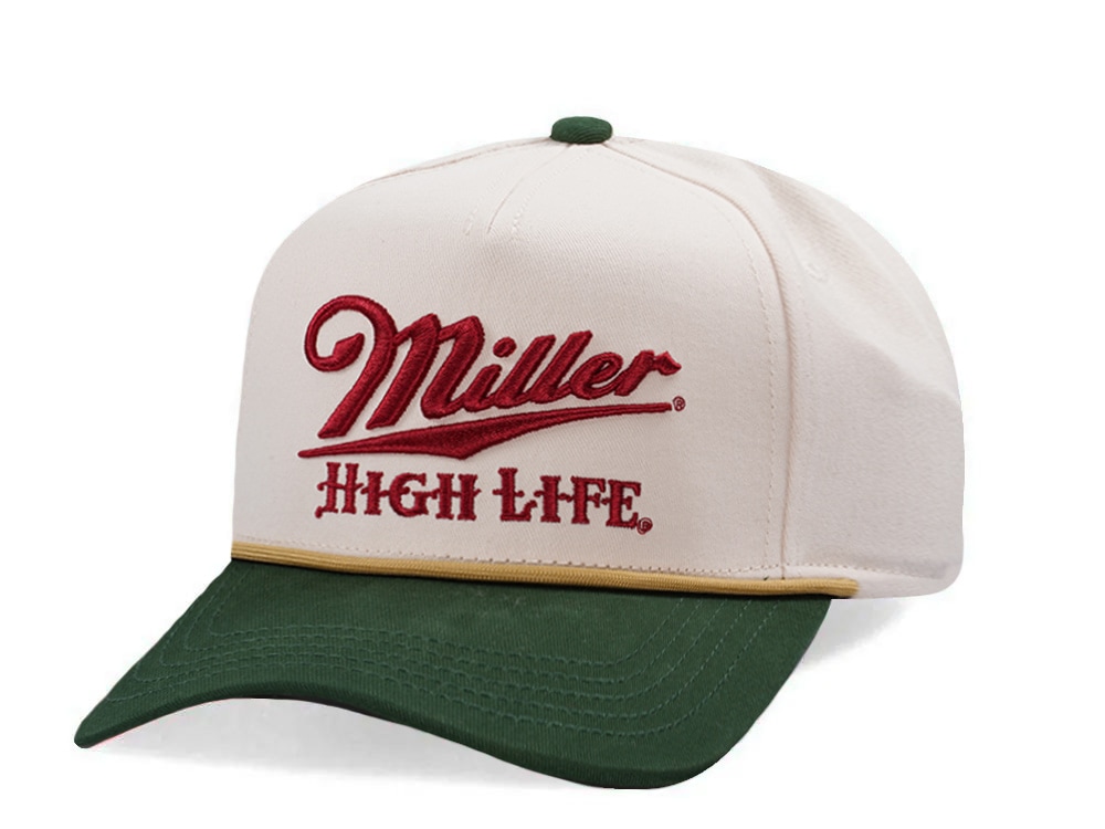 American Needle Miller High Life Scottie Ivory Edition Snapback Gorra