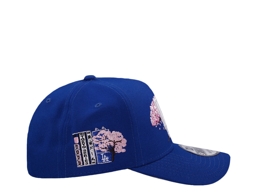 New Era Los Angeles Dodgers Tokyo Series 2025 Sakura Blue Prime Edition 9Forty A Frame Snapback Gorra