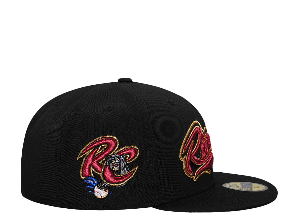 New Era Sacramento River Cats Black Metallic Throwback Edition 59Fifty Fitted Gorra