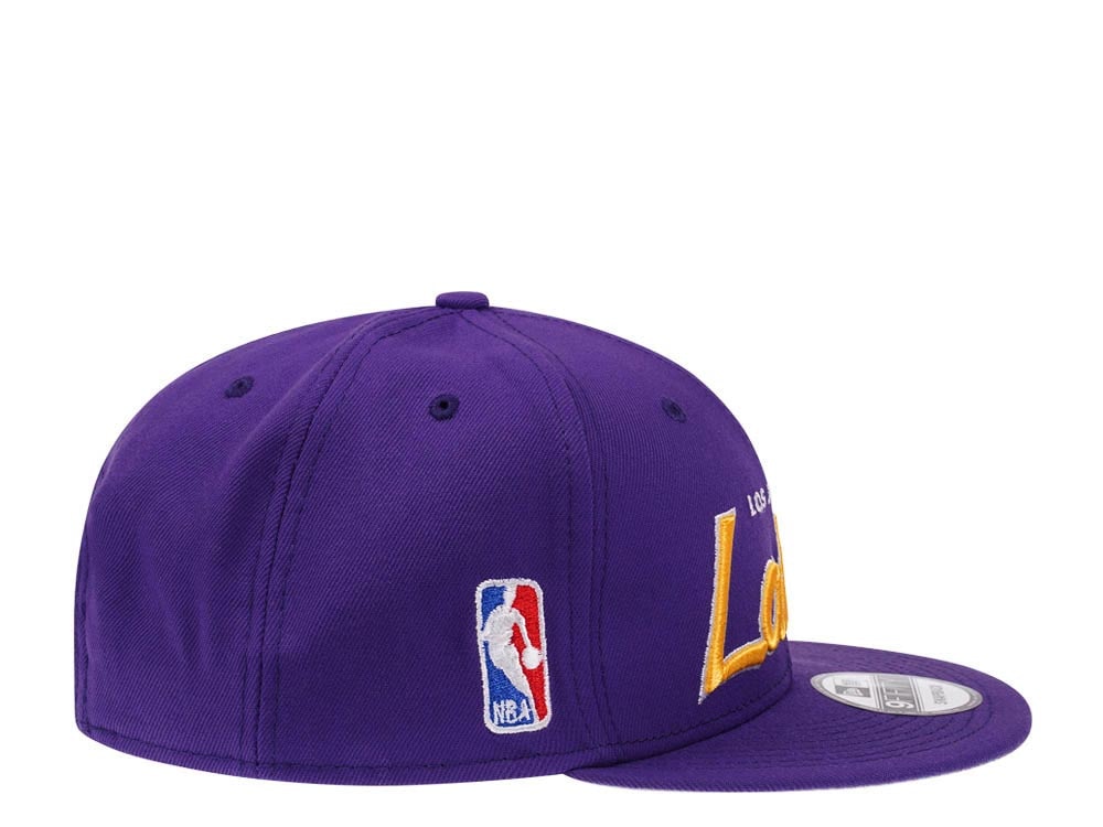 New Era Los Angeles Lakers Script Up Edition 9Fifty Snapback Gorra