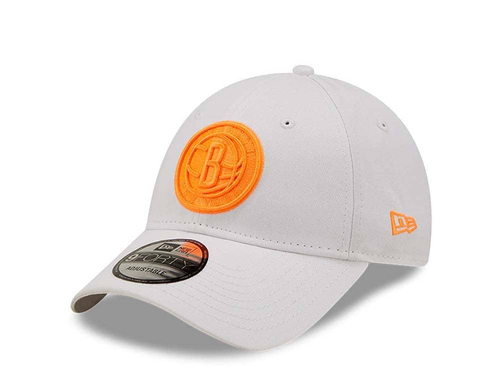 New Era Brooklyn Nets Neon White 9Forty Strapback Gorra