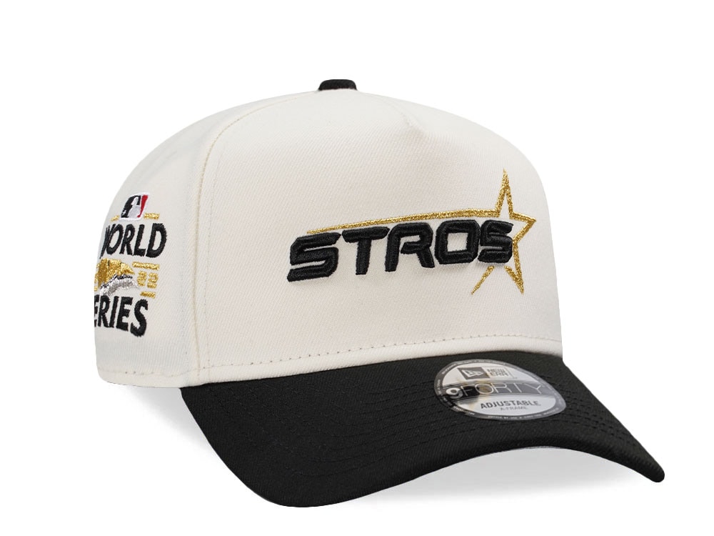 New Era Houston Astros World Series 2022 Chrome Two Tone Edition 9Forty A Frame Snapback Gorra