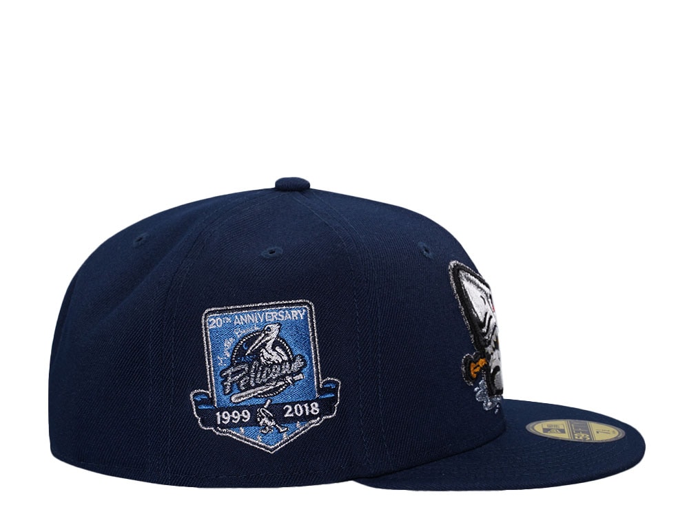 New Era Myrtle Beach Pelicans 20th Anniversary Metallic Edition 59Fifty Fitted Gorra