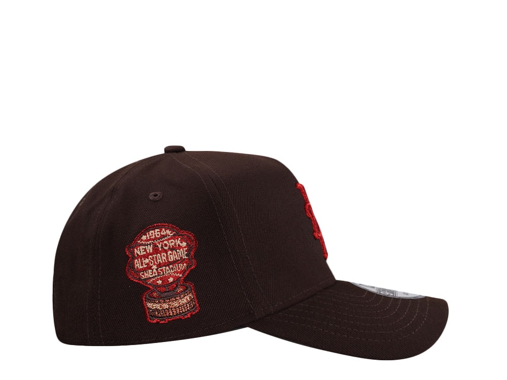New Era New York Mets All Star Game 1964 Brown Burnt Metallic Edition 9Forty Snapback Gorra