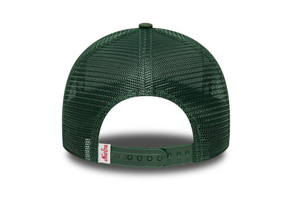 New Era Oval Foam Patch Dark Green Edition 9Forty A Frame Trucker Snapback Gorra