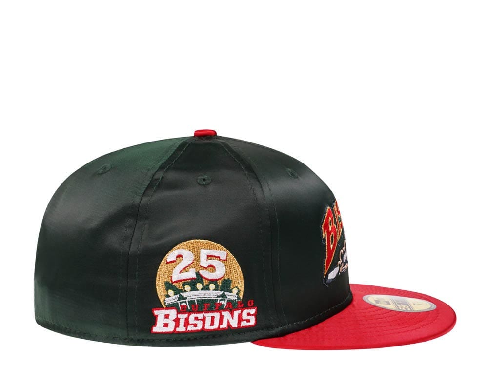 New Era Buffalo Bisons 25th Anniversary Satin Jacket Elite Edition 59Fifty Fitted Gorra