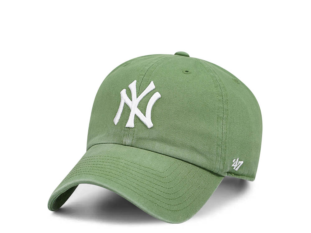 47Brand New York Yankees Fatigue Green Clean Up Strapback Gorra