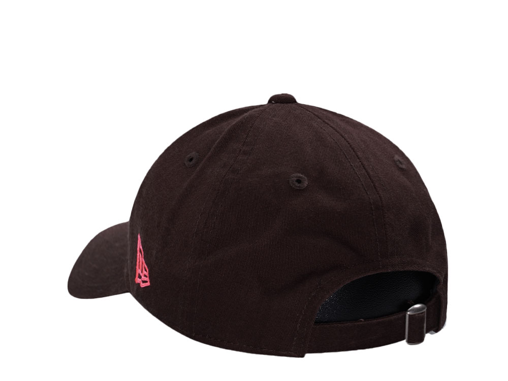New Era California Angels Glowy Pink Script Edition 9Twenty Strapback Gorra