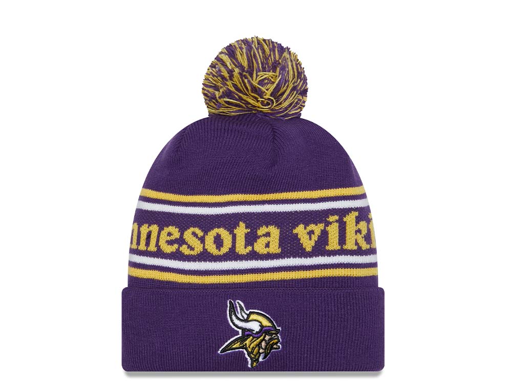 New Era Minnesota Vikings Script Gorro