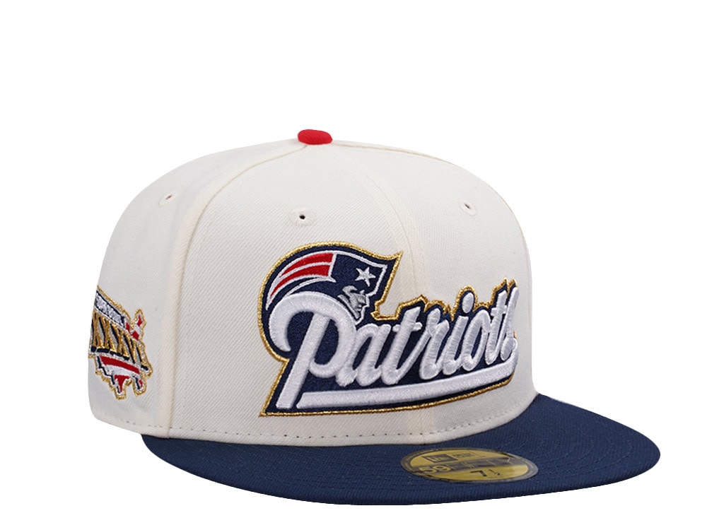New Era New England Patriots Super Bowl XXXVI Chrome Two Tone Edition 59Fifty Fitted Gorra
