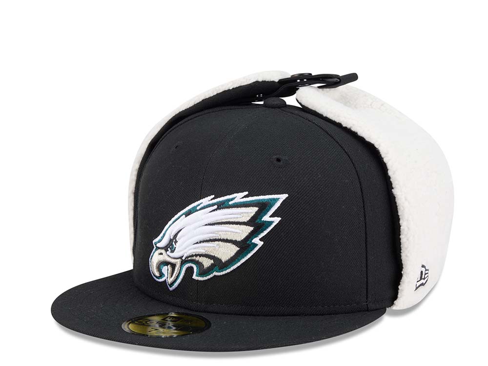New Era Philadelphia Eagles Classic Black 59Fifty Dogear Fitted Gorra