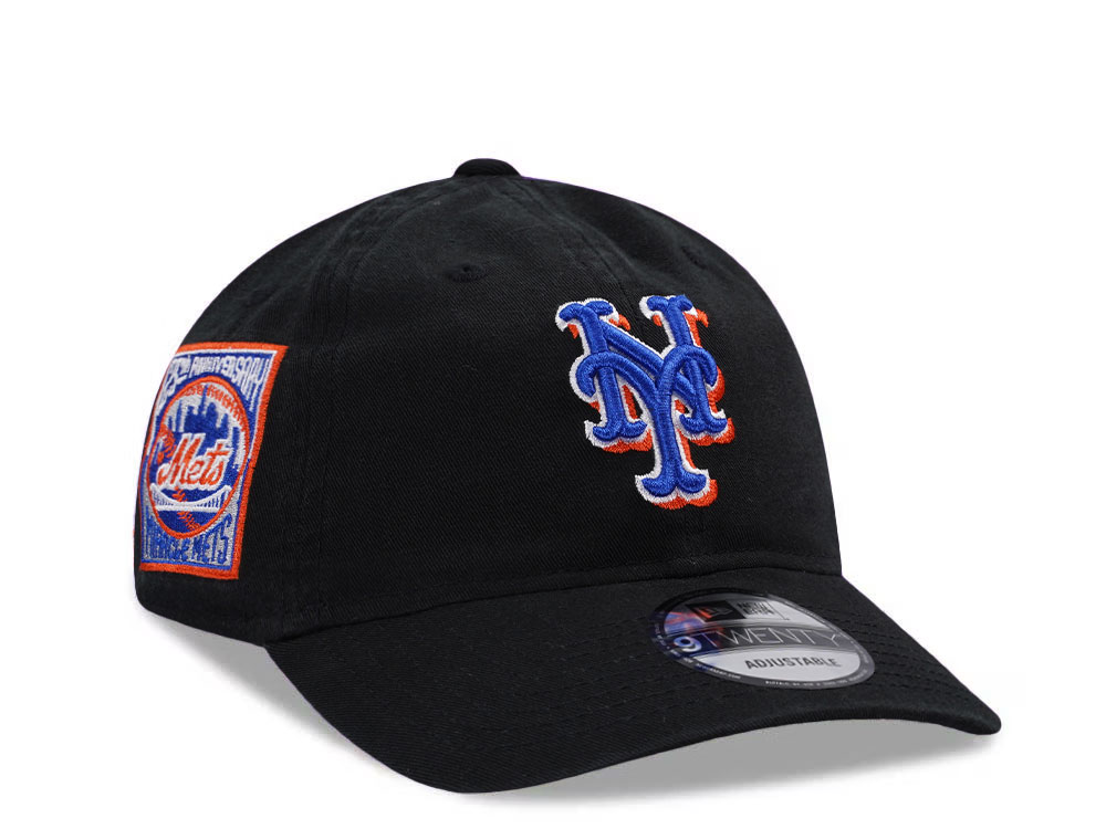 New Era New York Mets 25th Anniversary Black Prime Edition 9Twenty Strapback Gorra