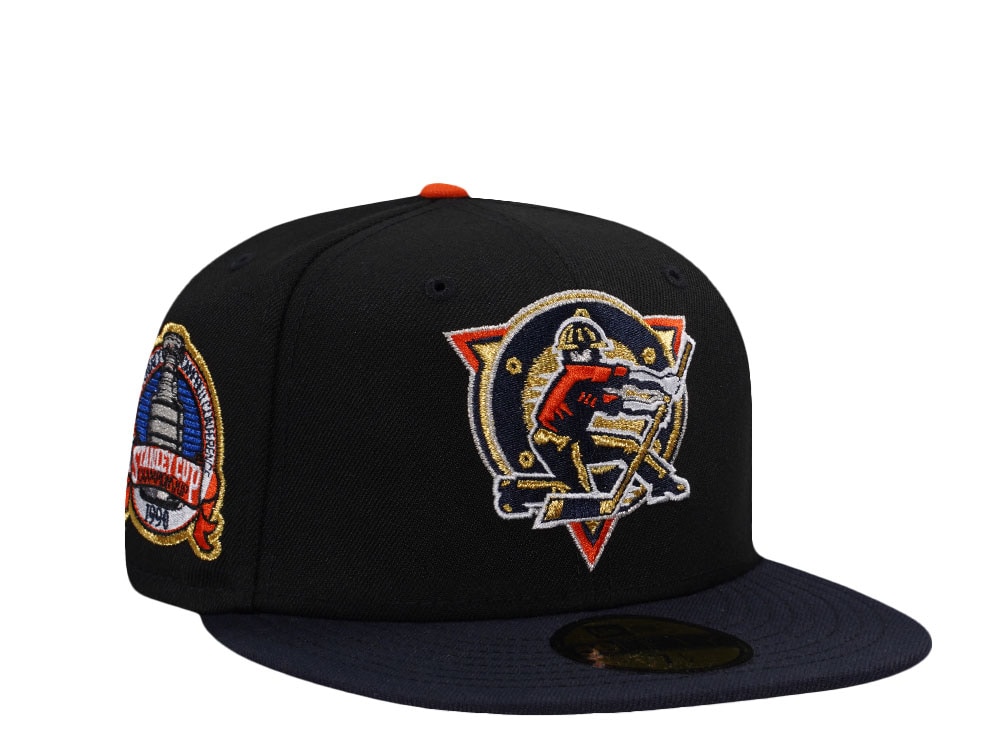 New Era Edmonton Oilers Stanley Cup Champions 1990 Black Two Tone Edition 59Fifty Fitted Gorra