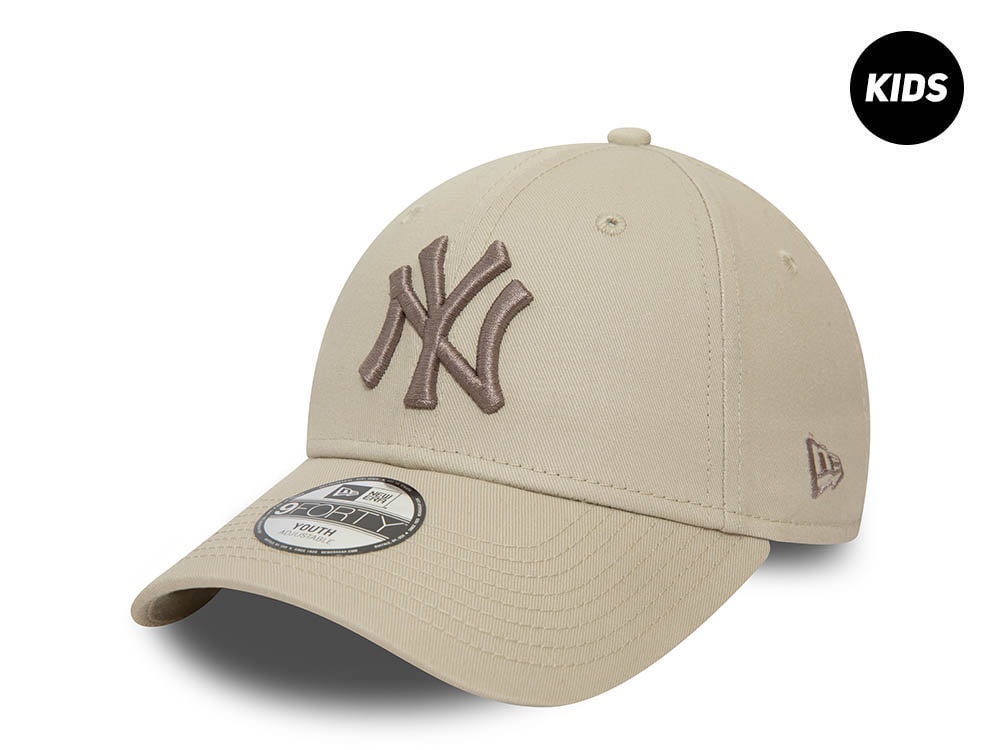 New Era New York Yankees League Essential Kids Stone 9Forty Strapback Gorra