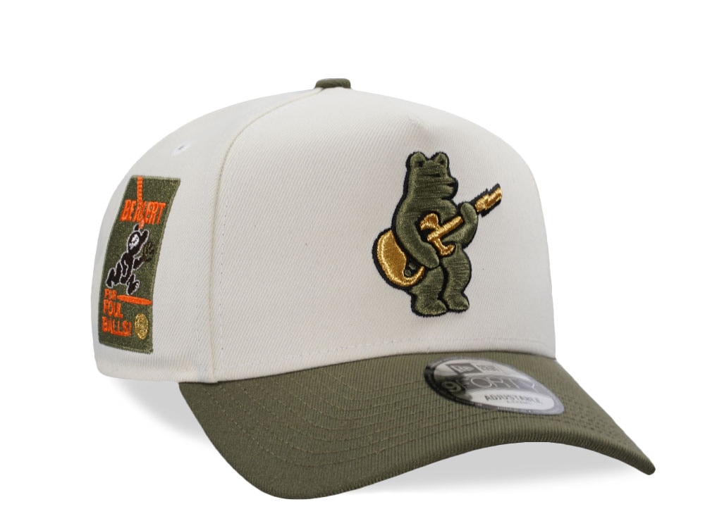 New Era Chicago Cubs Be Alert Chrome Two Tone Edition 9Forty A Frame Snapback Gorra