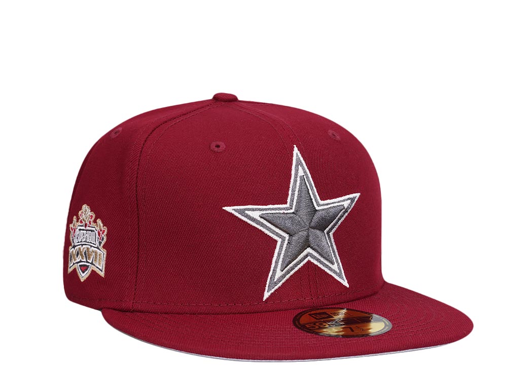 New Era Dallas Cowboys Super Bowl XXVII Smooth Red Edition 59Fifty Fitted Gorra