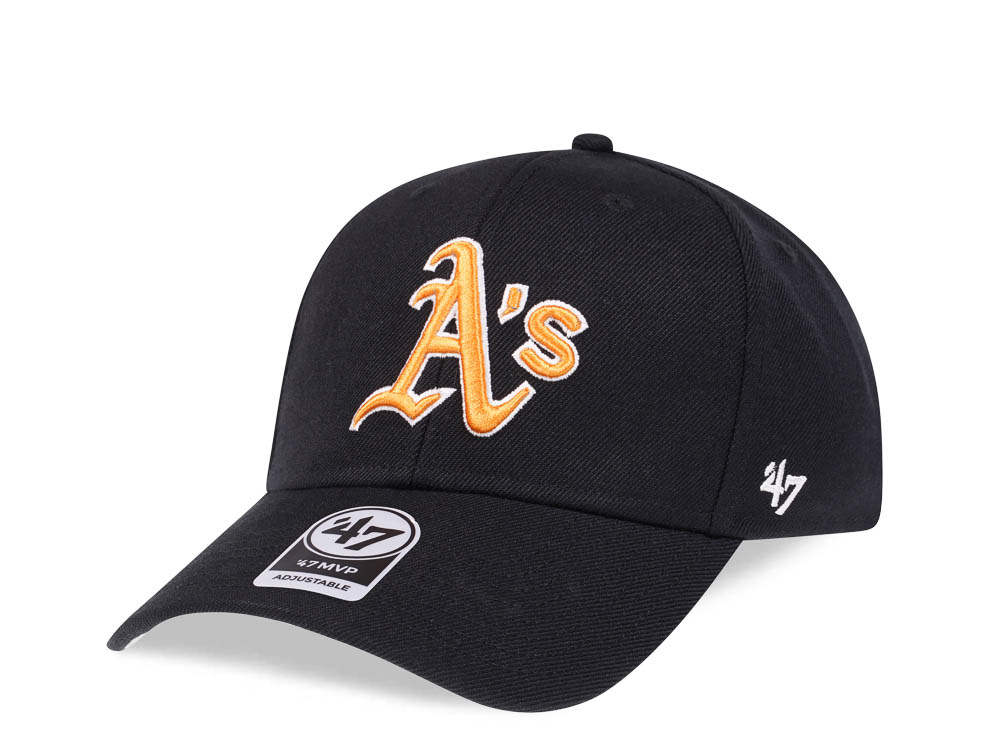 47Brand Oakland Athletics Classic Black Strapback Gorra