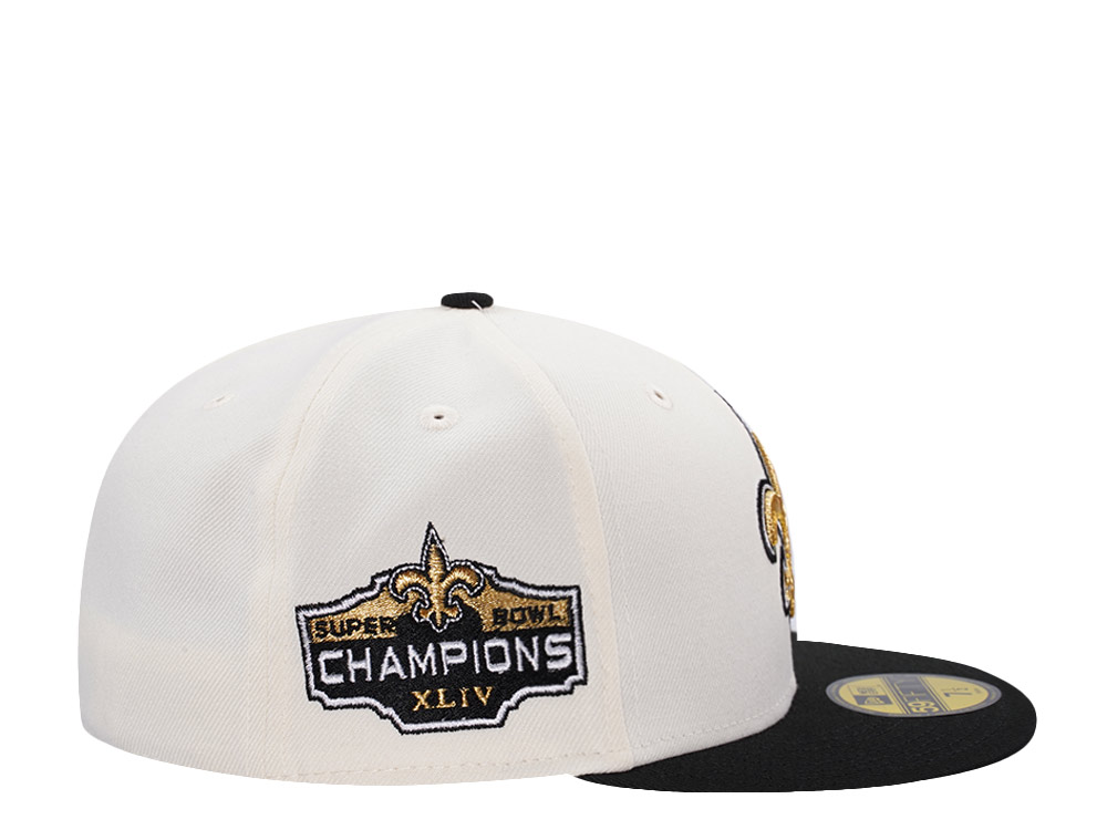 New Era New Orleans Saints Super Bowl XLIV Chrome Two Tone Edition 59Fifty Fitted Gorra