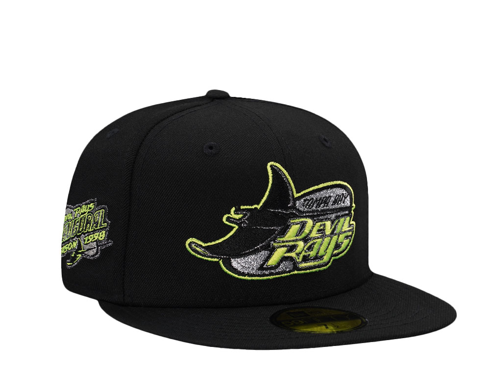 New Era Tampa Bay Rays Inaugural Season 1998 Black Prime Edition 59Fifty Fitted Gorra