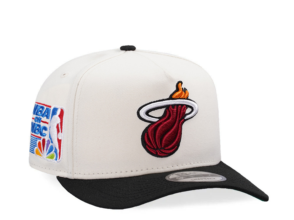 New Era Miami Heat NBA on NBA Chrome Two Tone Edition 9Fifty A Frame Snapback Gorra