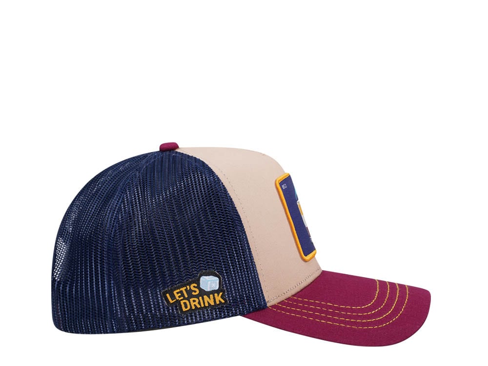 Capslab Cocktails B52 Navy Beige Burgundy Trucker Snapback Gorra
