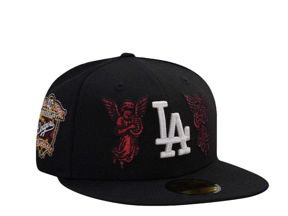 New Era Los Angeles Dodgers 40th Anniversary Angel Black Prime Edition 59Fifty Fitted Gorra