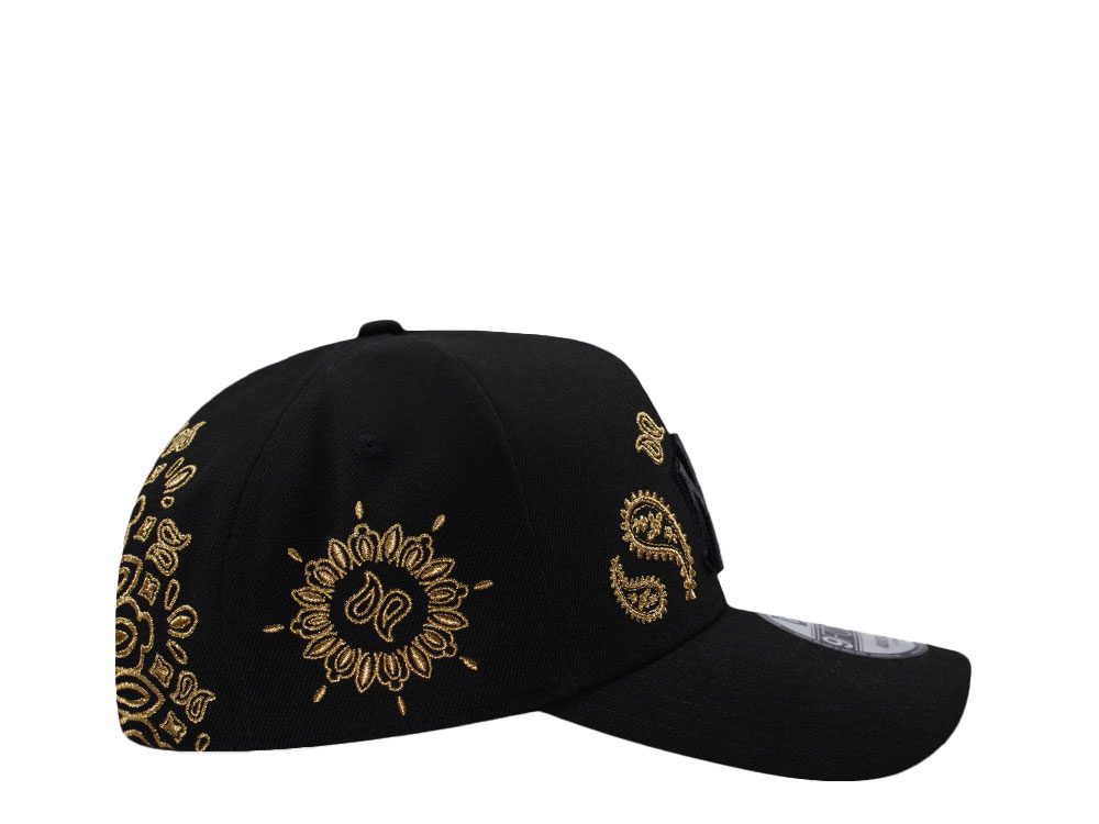 New Era New York Yankees Rear Arch Black Edition 9Forty A Frame Snapback Gorra
