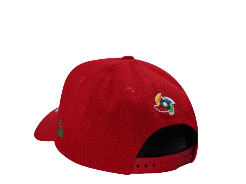 New Era Mexico World Baseball Classic Mexico Scarlet Edition 9Forty A Frame Snapback Gorra